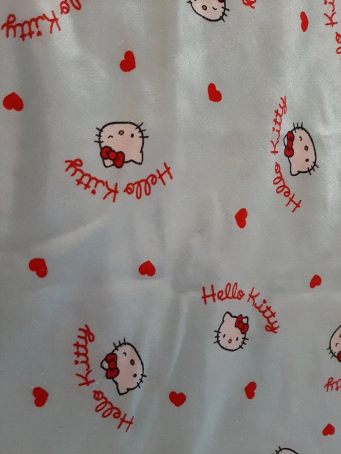 Ensemble chemise de nuit et peignoir Hello Kitty bleu ciel taille 14ans - photo numéro 2