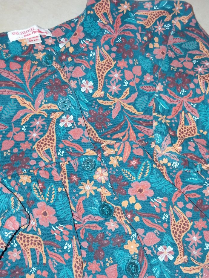 Robe manches longues fleurie | DPAM | 18 MOIS - photo numéro 4