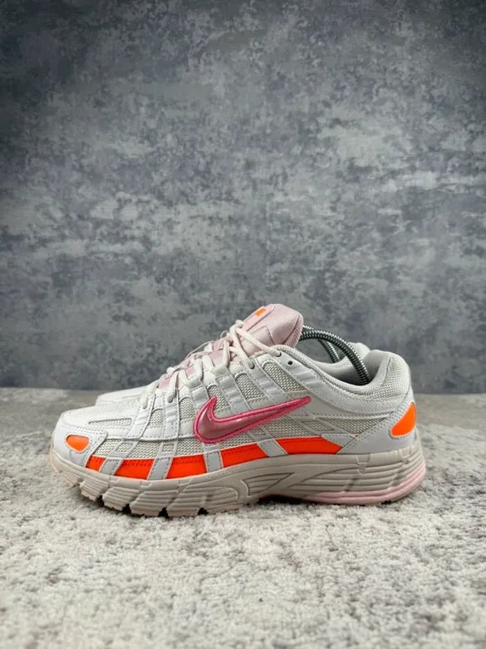 Nike P-6000 Running Digital Pink - White & Orange & Pink - photo numéro 5