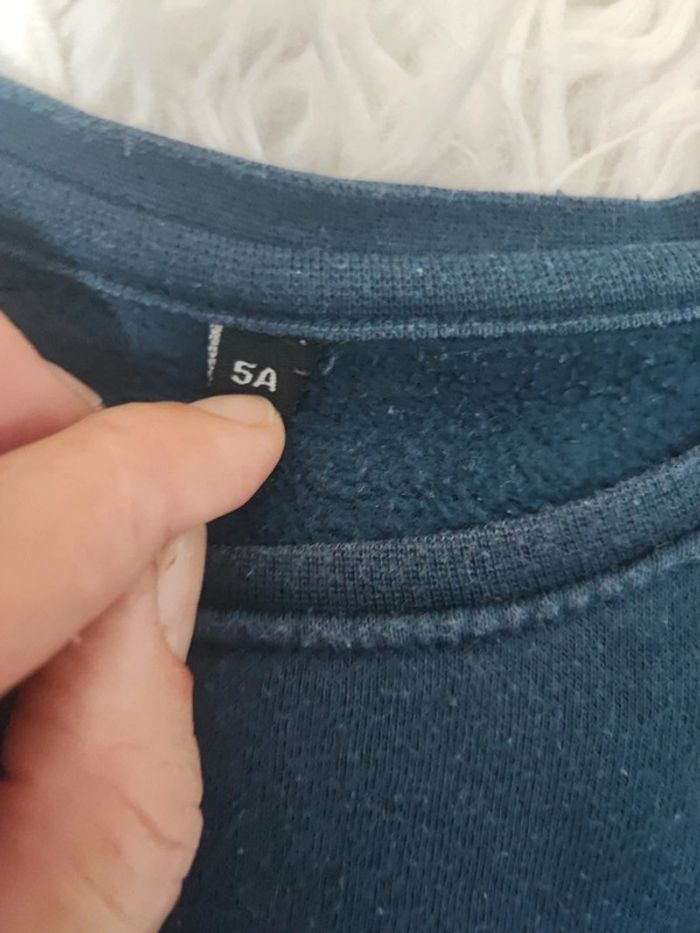 Pull manches longues avec effet chemise taille 5 ans - photo numéro 4