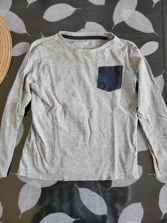 Lot de 5 tee-shirts manches longues garçon 8 ans multicolores - photo numéro 8