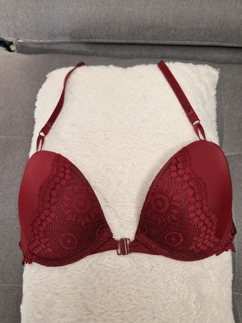 Soutien gorge bordeaux dos nageur