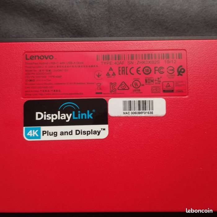 Lenovo ThinkPad Hybrid avec station Neuf - photo numéro 7