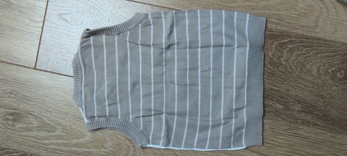 Pull sans manches blanc beige jacquard Orchestra - 5 ans - photo numéro 2