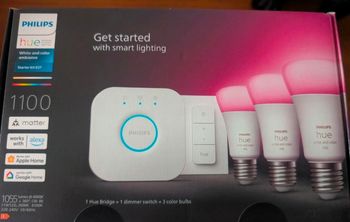 Philips Hue White & Color Ambiance - Kit de démarrage E27 x3 variateur + pont Hue neuf