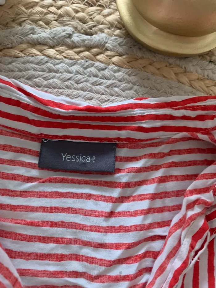 Blouse rayée rouge - photo numéro 5