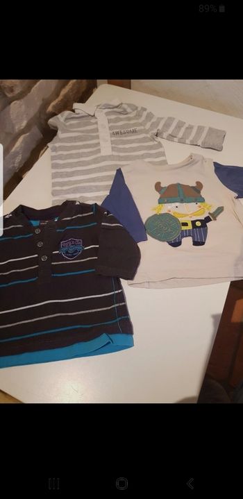 Lot de 3 t.shirts bébé taille 3 mois