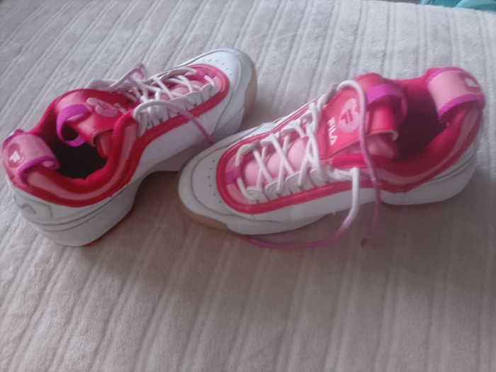 Baskets FILA Disruptor II "Heart" - Édition Cœurs - Blanc/Rose - photo numéro 2