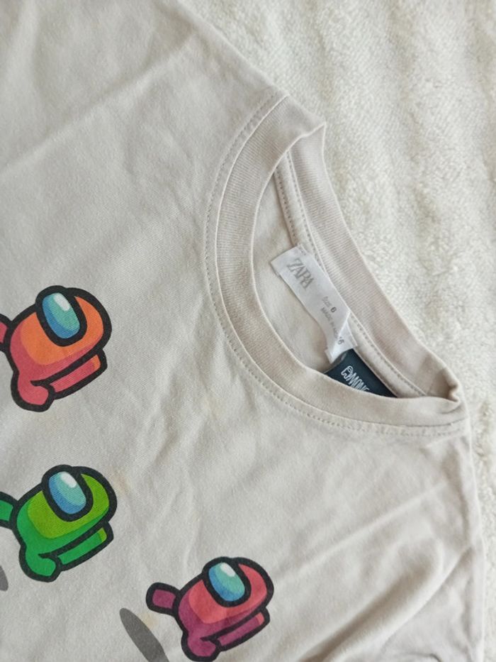 Tshirt ML garçon 6ans 🩶💙 - photo numéro 3