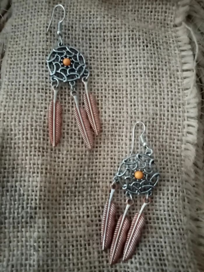Boucles d'oreilles "Attrape rêve "