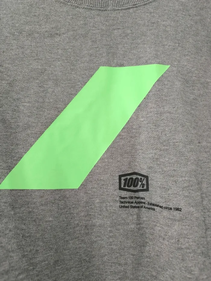 Sweat gris 100Percent – Taille L – Neuf avec étiquette - photo numéro 2