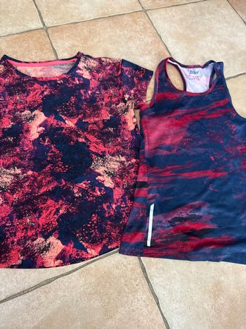 Lot de 2 hauts sport Crivit taille S