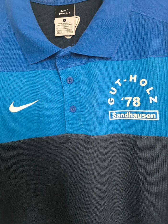 Polo bleu Nike taille L - photo numéro 2