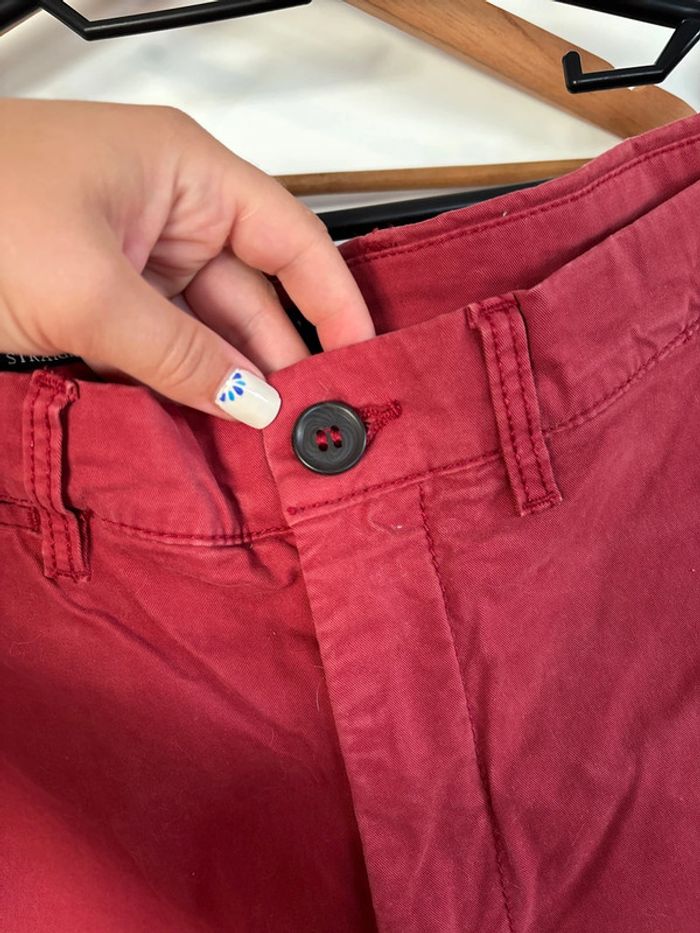 Pantalon chino rouge bordeaux Celio taille 48 - photo numéro 4