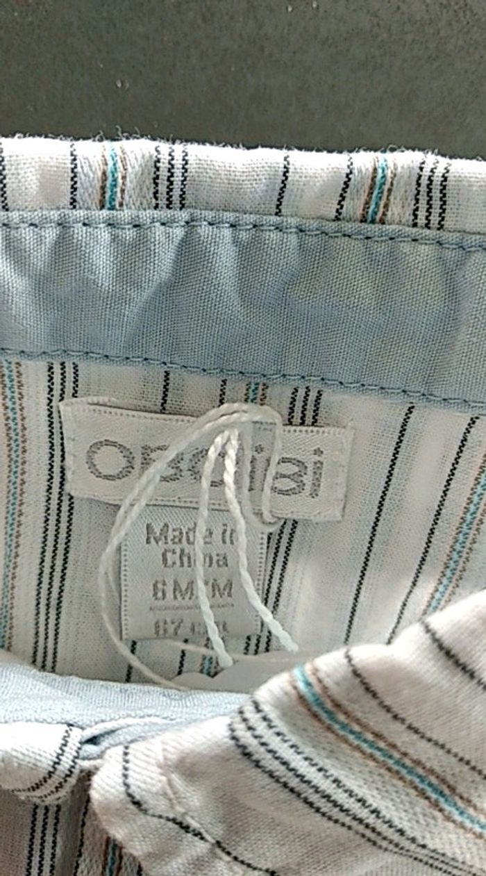 Chemise obaibi 6 mois garçon - photo numéro 4