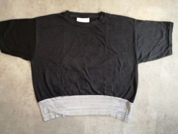 T shirt noir et blanc Taille M Ornella Padovanni