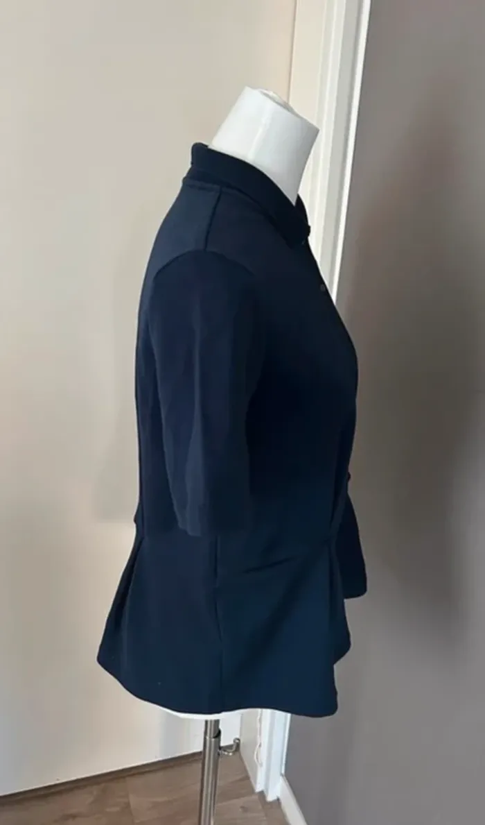 Lacoste, T-shirt, polo, haut bleu marine, femme, taille M/38 - photo numéro 2