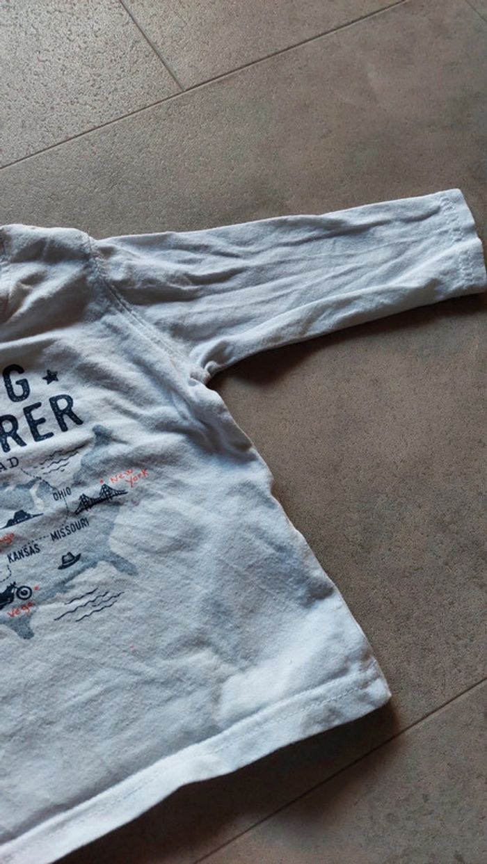 T shirt manches longues gemo 6 mois - photo numéro 6