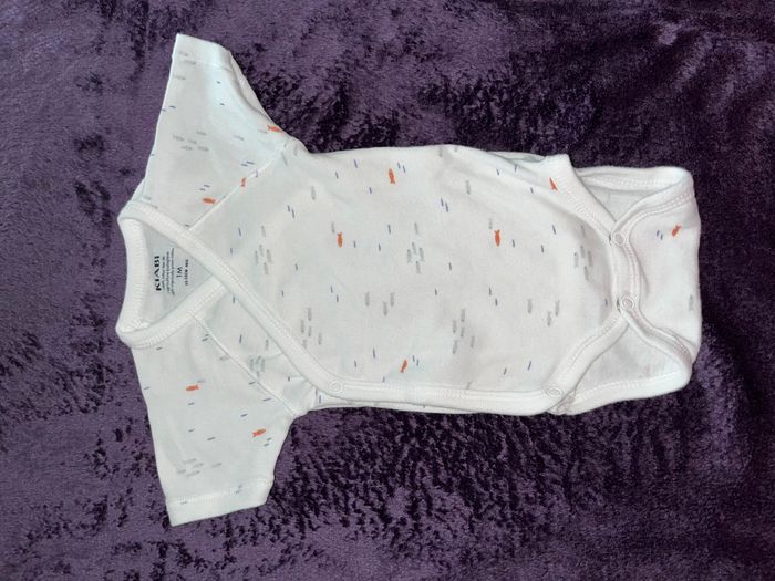Lot de 3 bodies bébé garçon 1 mois KIABI - photo numéro 3