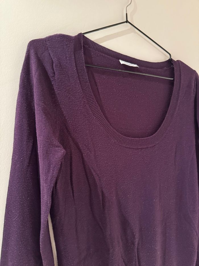 Pull col rond violet - Pimkie - photo numéro 2