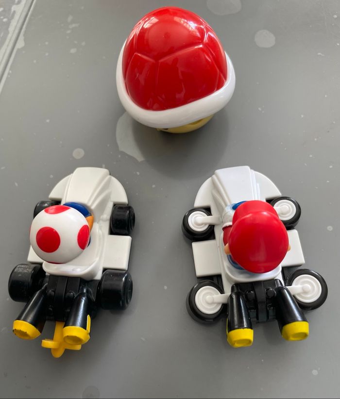Lot de 3 Figurines Mario Kart avec voiture - photo numéro 5