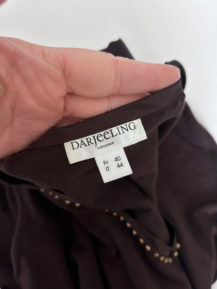 Débardeur marron Darjeeling Lingerie – Taille 40 | Détails raffinés | Très bon état - photo numéro 7