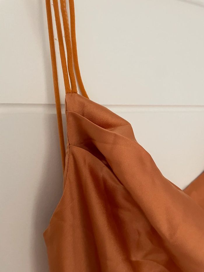 Magnifique robe orange satin 🍊 - photo numéro 5