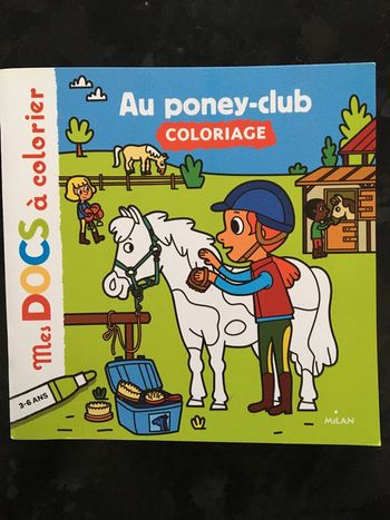 Coloriage Poney-club mes docs Milan