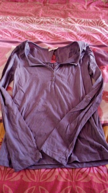 Tee-shirt violet lilas neuf DDP