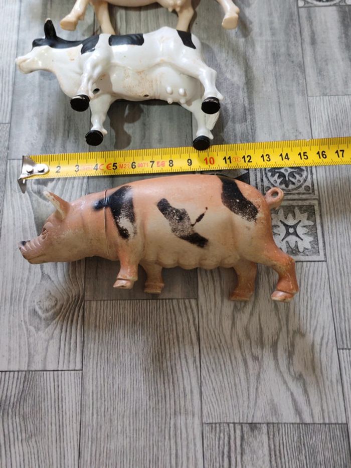Lot animaux de la ferme vaches cochons - photo numéro 3