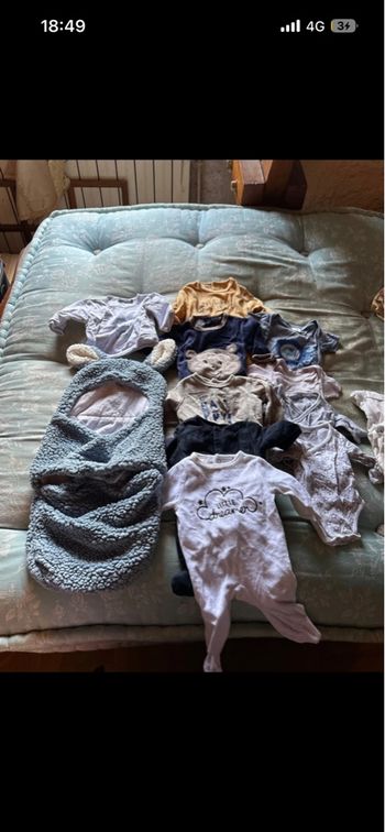 Lot de vêtements 1 mois