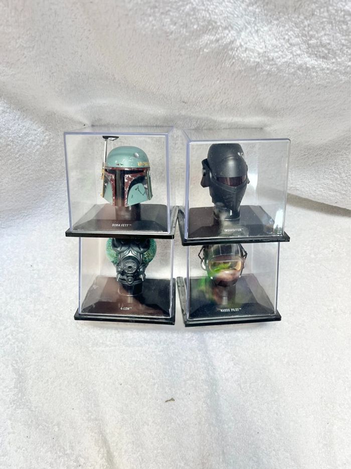 Ensemble de 4 casques de collection altaya star wars