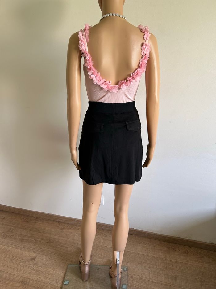 Jupe noire neuve avec broderies Desigual taille 42 - photo numéro 6