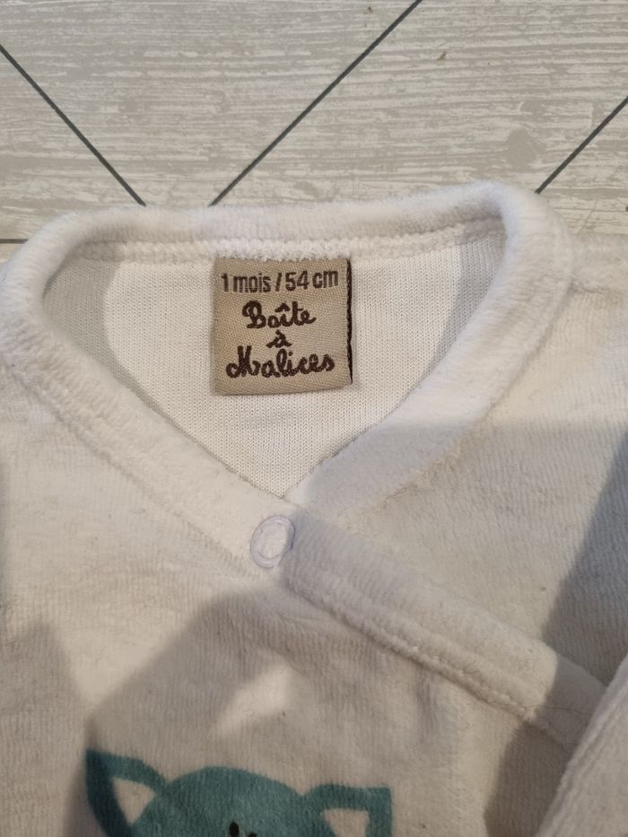 Pyjama boîte à malice bleu et blanc - photo numéro 3