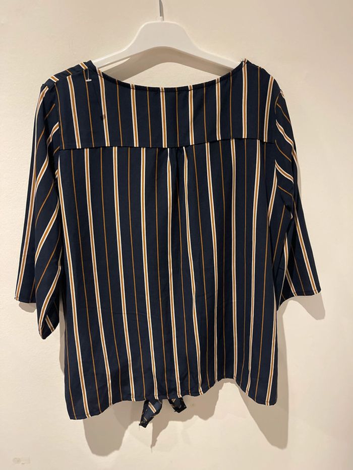 Blouse rayée taille 42 marine - photo numéro 2