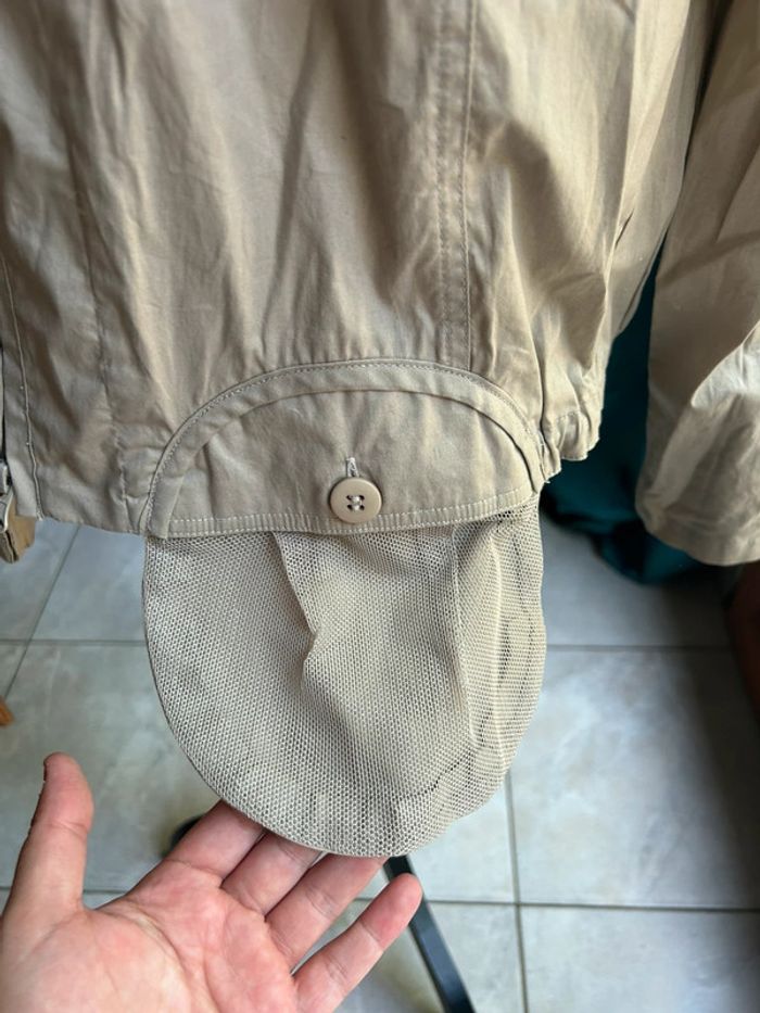 coupe-vent ou veste de mi-saison beige à capuche Lauren Vidal - photo numéro 3