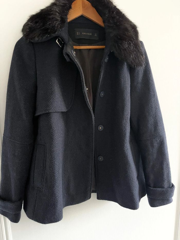 Manteaux bleu marine et noir Zara - photo numéro 12
