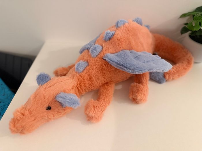 Jellycat Large Persimmon Dragon 🐉 - photo numéro 6