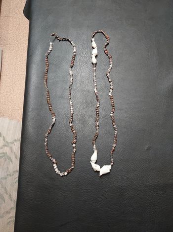Lot de 2 Colliers coquillages