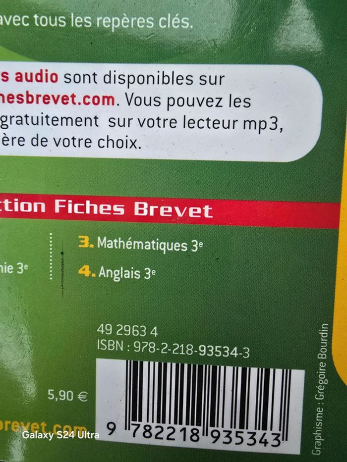 Fiches brevet Anglais #orianabllivre - photo numéro 3