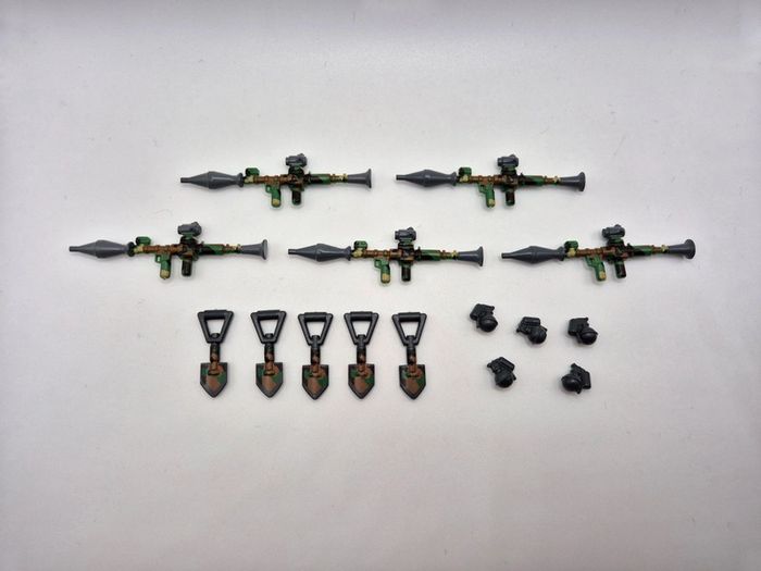 Lot d'armes mitraillette type lego pour militaires star wars