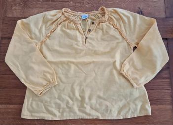 Blouse jaune moutarde
