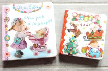 💝 Lot de 2 livres Lilou joue à la poupée et Noël Fleurus 💝