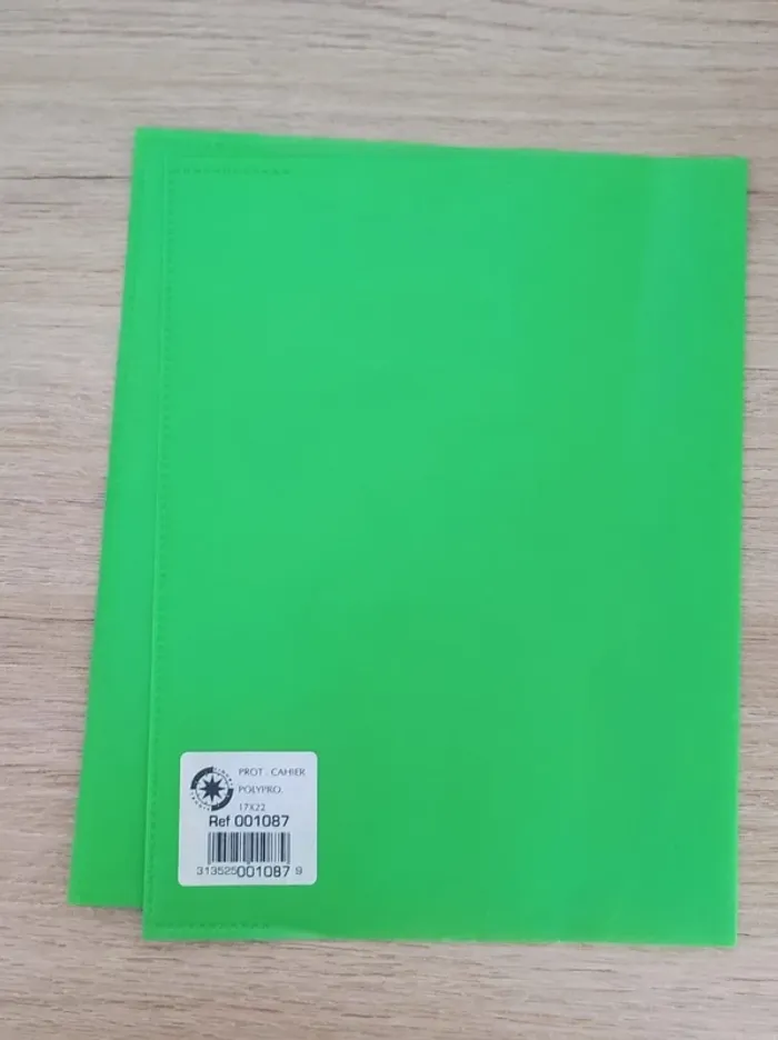 Lot 4 protège-cahier orange rouge bleu vert / Viquel - 17x22cm - photo numéro 12