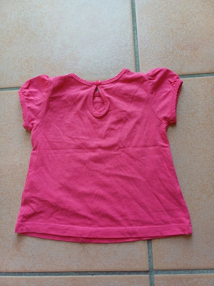Tee shirt rose papillon - photo numéro 2