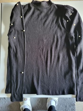 Pull noir femme
