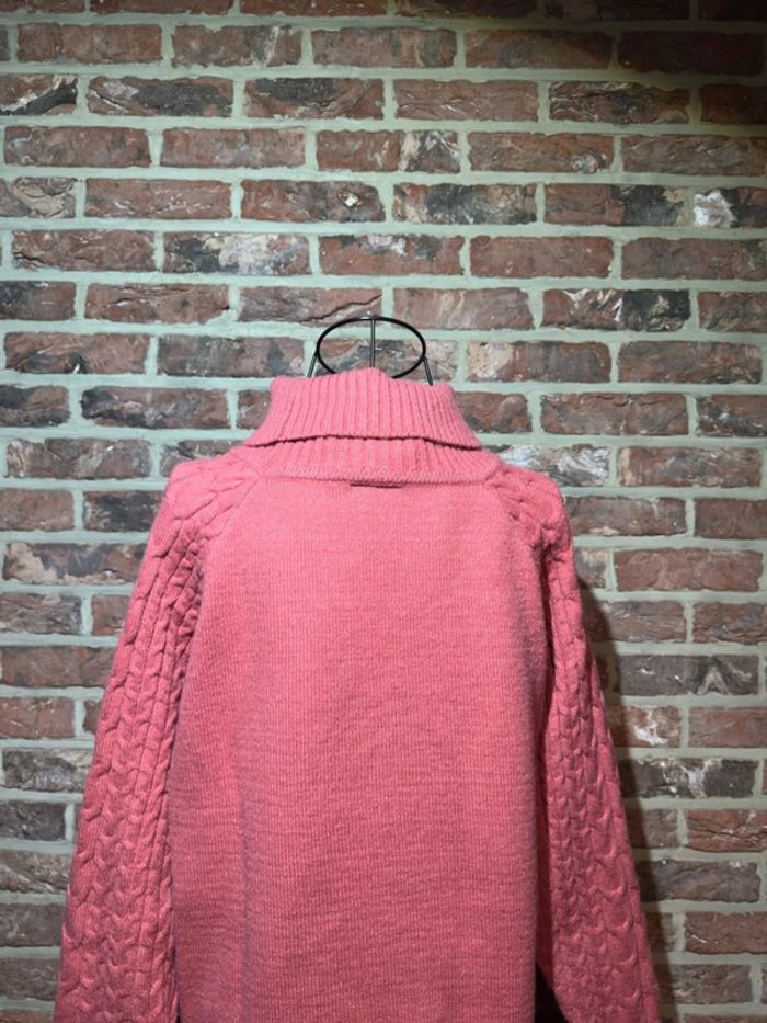 Pull col roulé torsadé rose Lili Sidonie Taille M / 38 - photo numéro 7