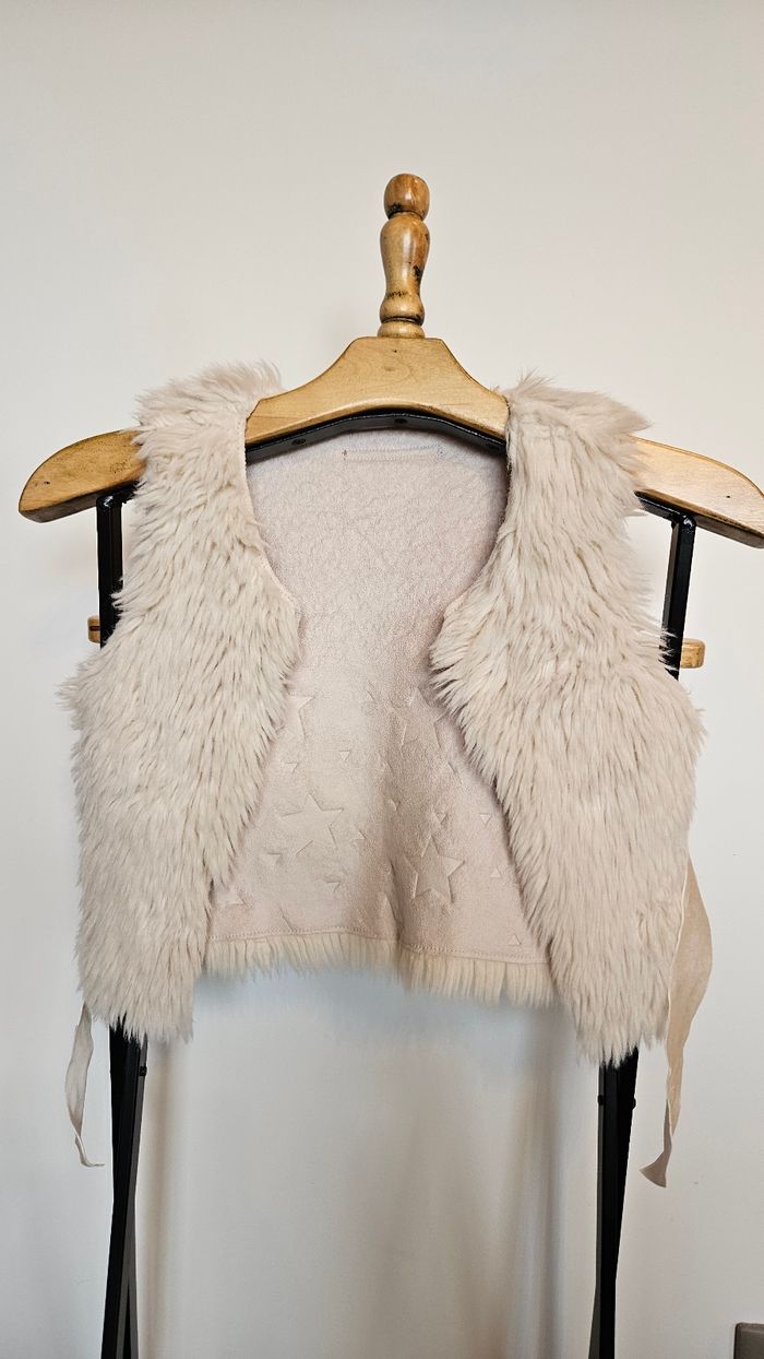 Gilet fille IKKS  réversible faux mouton 4 à 6 ans - photo numéro 5