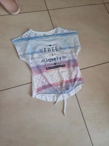 Tee-shirt fille a nouer