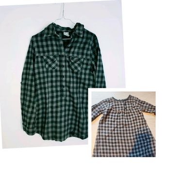 Chemise femme et robe fille bébé à carreaux ensemble couleur identique - Dressing trié par tailles